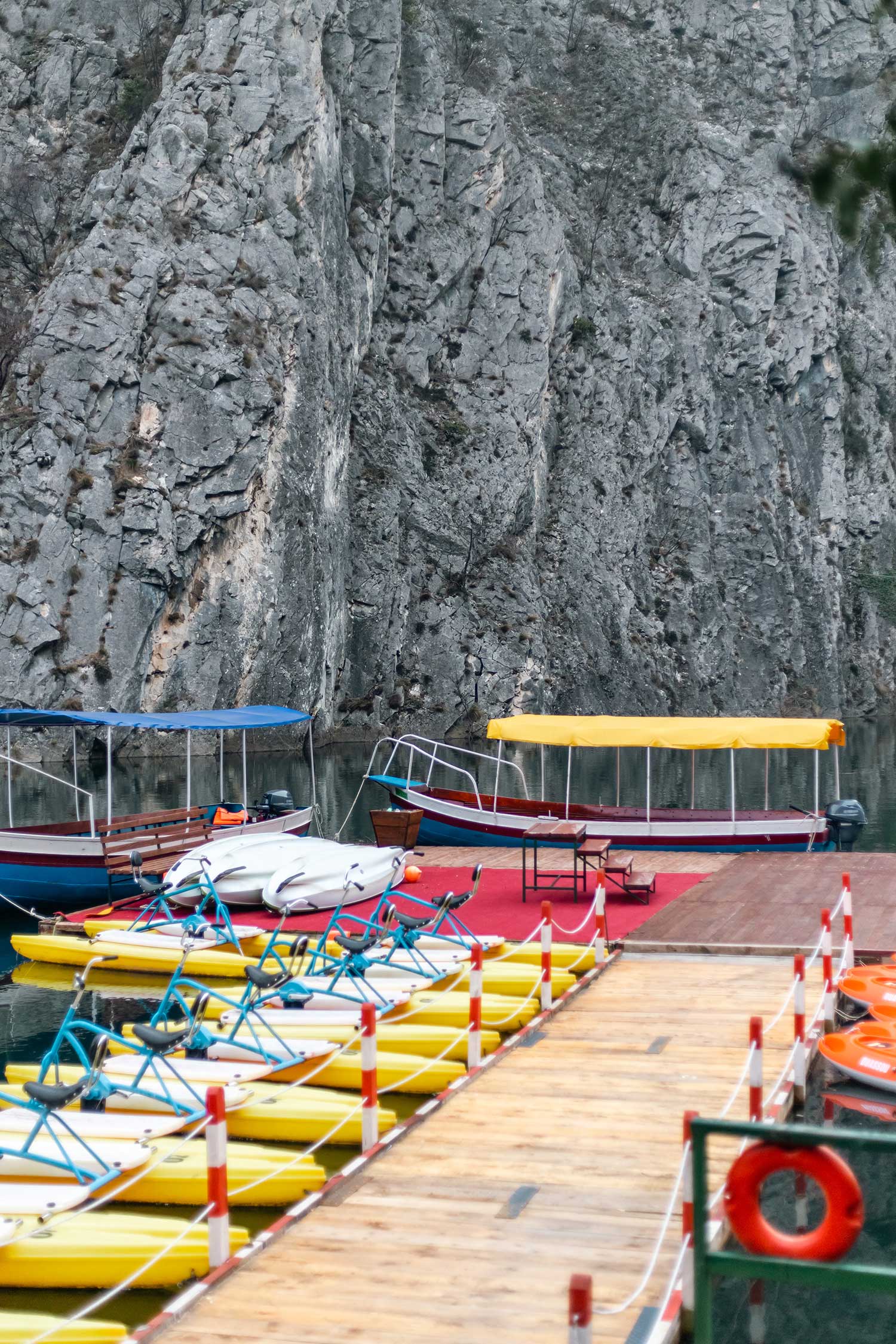 Boats in Matka Canyon