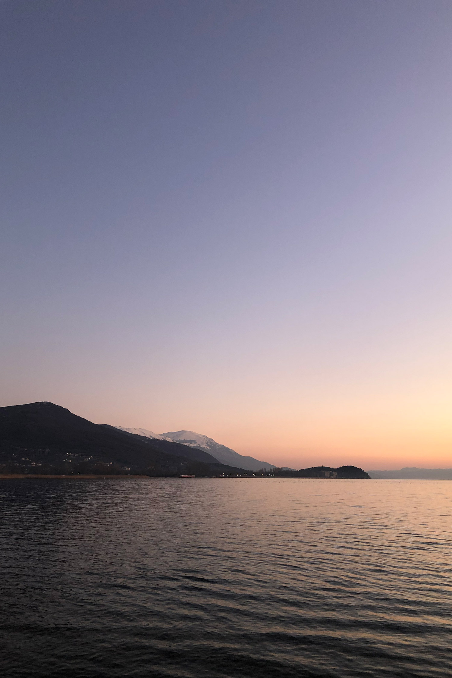 lake Ohrid sunset